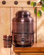 Copper Water Dispenser With Stand (12.5 Inch)