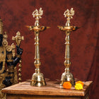 Brass Daana Kaashi Samai Pair (18.5 Inch)