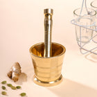 Brass Mortar And Pestle (Okhli)