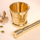 Brass Mortar And Pestle (Okhli)