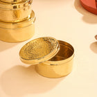 Brass Laddu Box With Lid