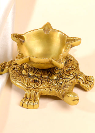 Brass Tortoise Oil Diya (2 Inch)