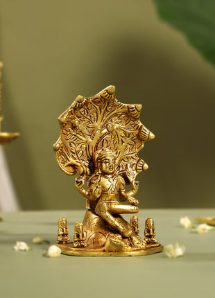 Brass Dakshinamurti Idol (6.5 Inch)