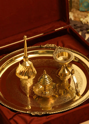 Brass Pooja Gift Hamper