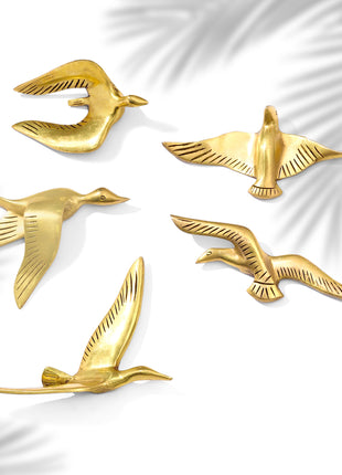 Bird Flight Fancy Wall Accent - Set Of Five