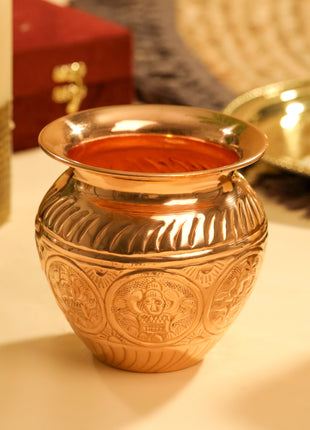 Copper Ashtalakshmi Pooja Kalash