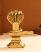 Brass Shivling/Shivlingam Idol (4.5 Inch)