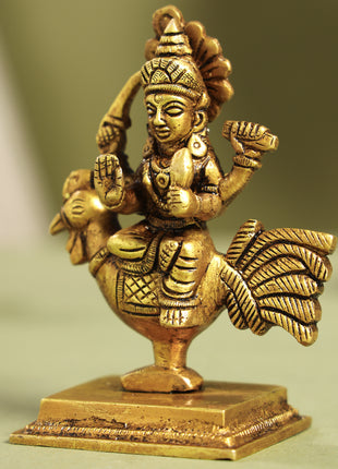 Brass Bahuchara Mata Idol (4.5 Inch)