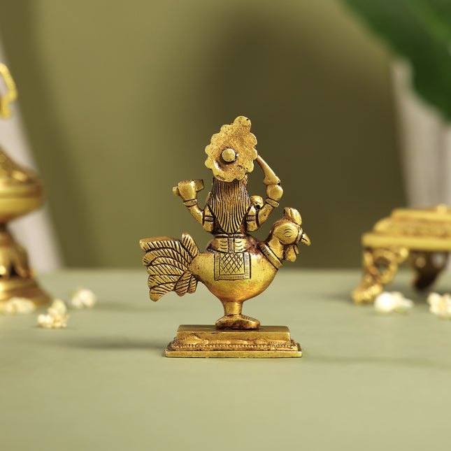 Brass Bahuchara Mata Idol (4.5 Inch)