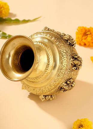 Brass Ashtalakshmi And Dashavatara Kodam/Kalash