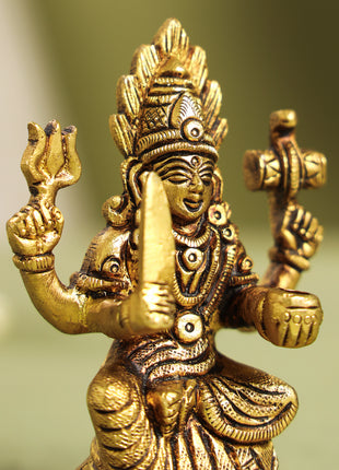 Brass Karumari Amman Idol (3.7 Inch)