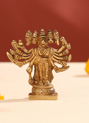 Brass Panchmukhi Hanuman Idol (4")