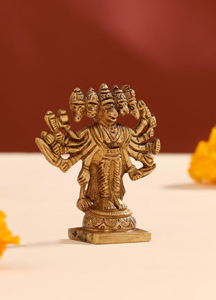 Brass Panchmukhi Hanuman Idol (4")