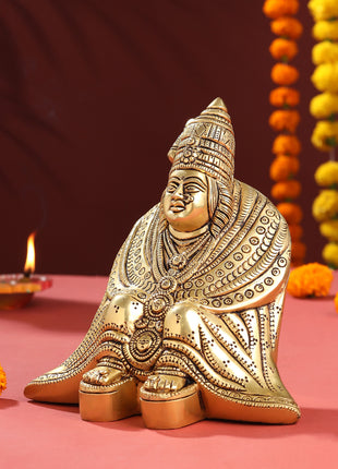 Brass Tulja Bhavani Idol (7 Inch)