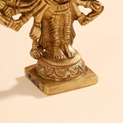 Brass Panchmukhi Hanuman Idol (4")