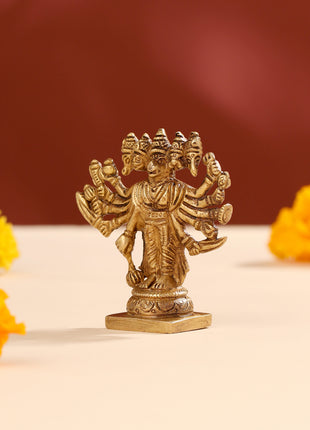 Brass Panchmukhi Hanuman Idol (4")