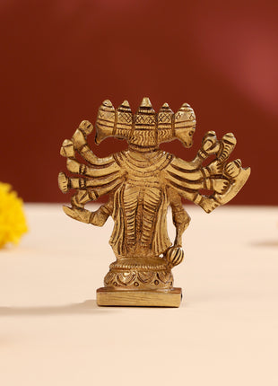 Brass Panchmukhi Hanuman Idol (4")