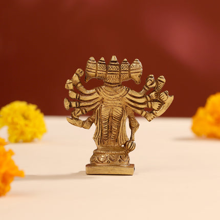 Brass Panchmukhi Hanuman Idol (4")