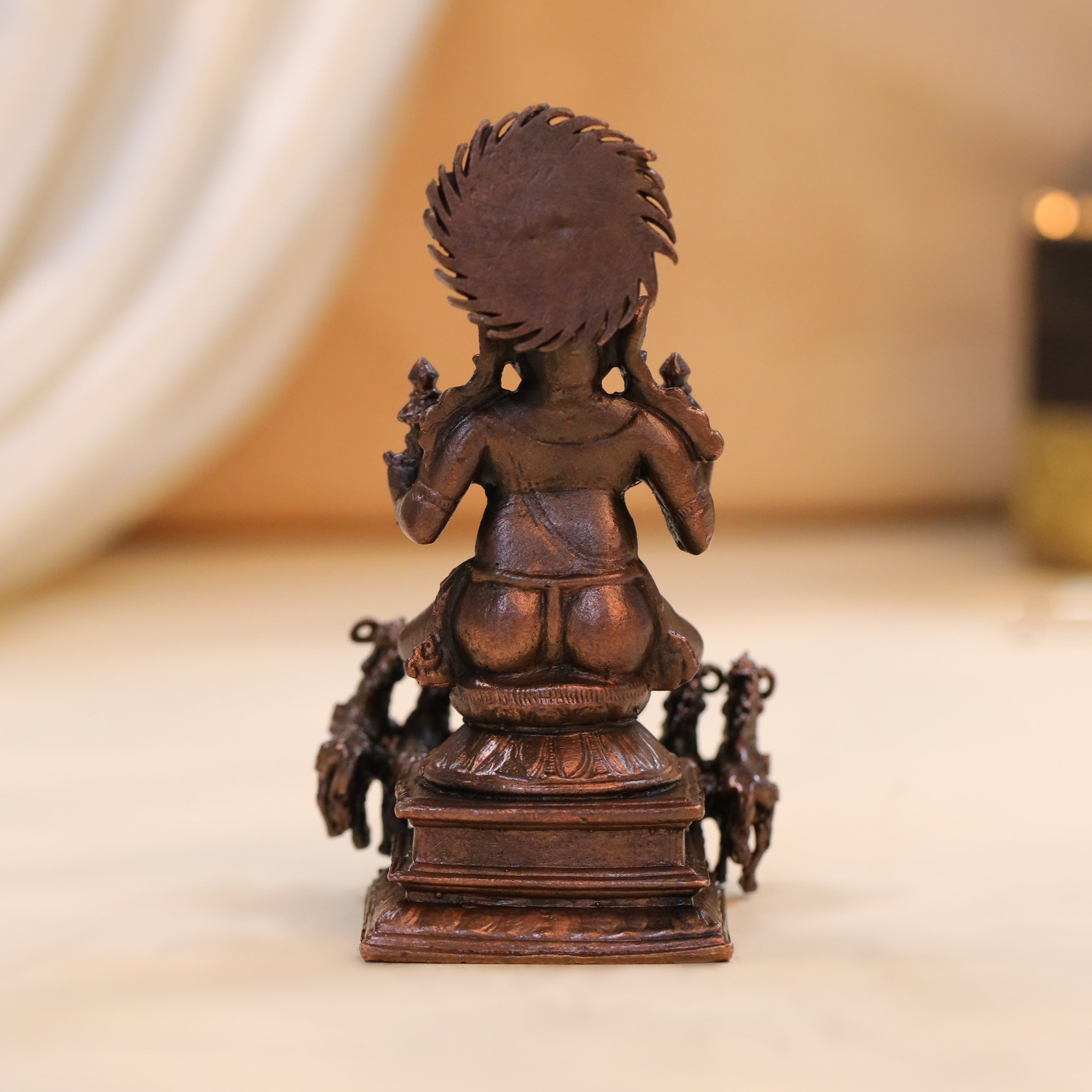 Copper Surya Rath Idol (4 Inch) – Vedansh Craft