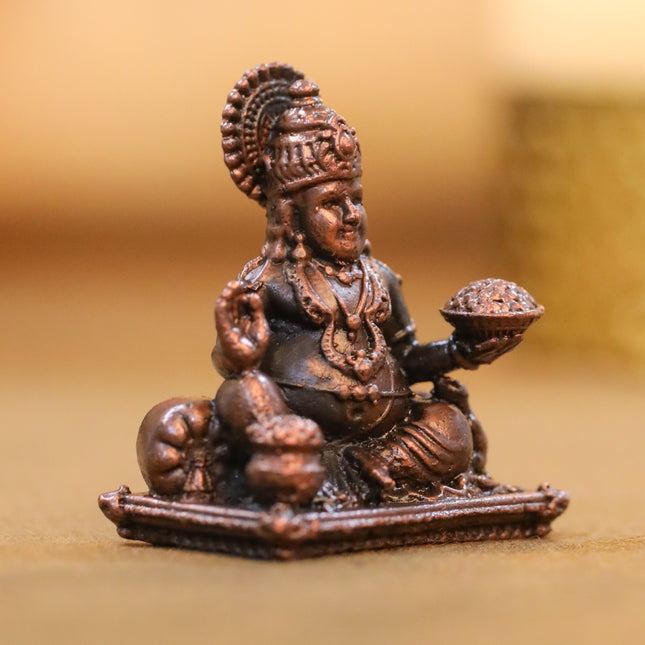 Copper Kuber Maharaj Idol (2 Inch)