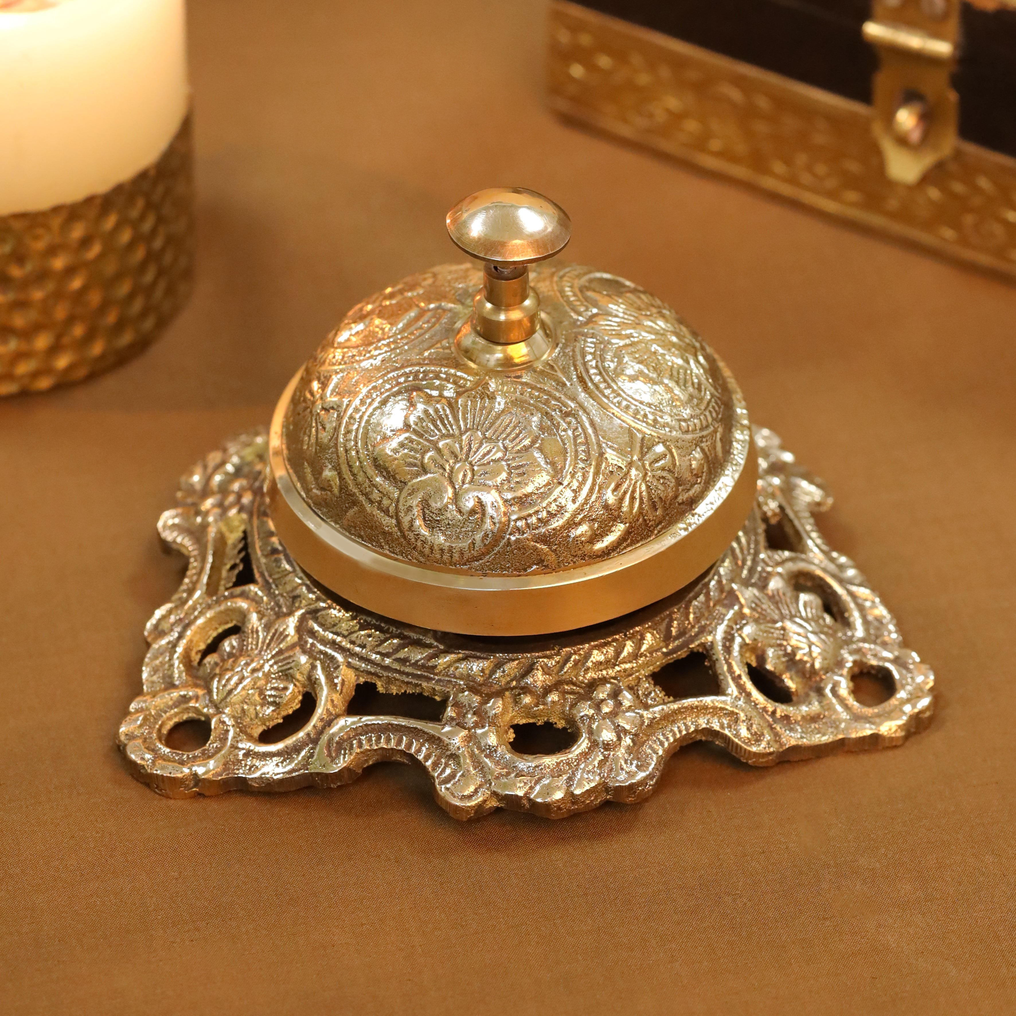 Table Bell Ref Brass Table Bell (3 Inch) – Vedansh Craft