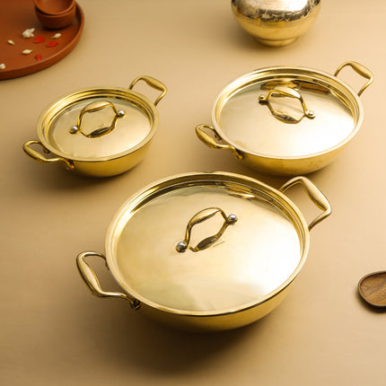 Brass Kadhai With Lid