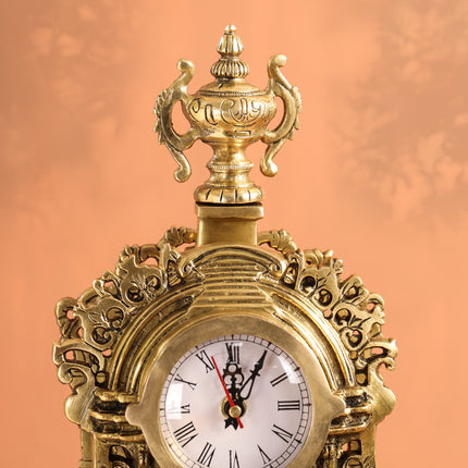 Brass Vintage Table Clock/Watch (14 Inch)