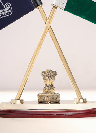 Brass National Flag Stand (12 Inch)