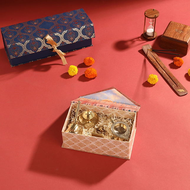 Brass Ganesha Idol & Handbell Corporate/Gift Hamper