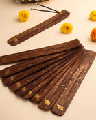 Wooden Incense Holder Sticks Set Of Ten