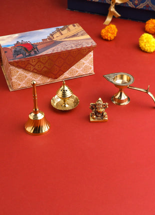 Brass Pooja Gift Hamper