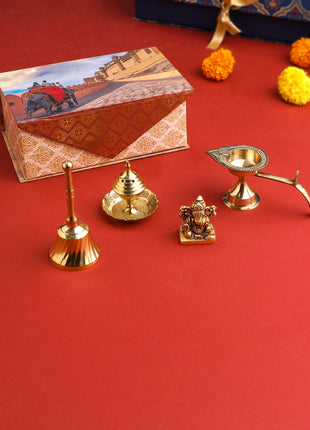 Brass Pooja Gift Hamper