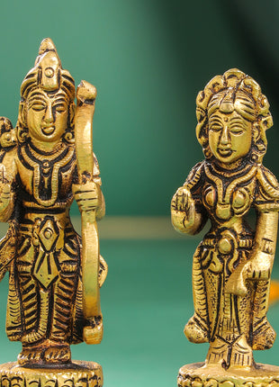 Brass Ram Darbar Idols Set