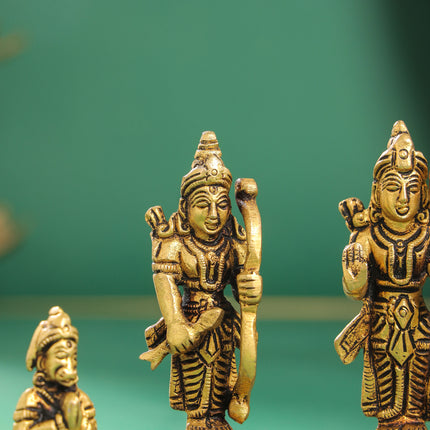 Brass Ram Darbar Idols Set