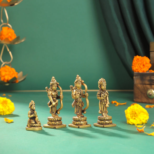 Brass Ram Darbar Idols Set