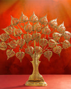 Brass Handcarved Kalpvriksha Tree Idol (10.5