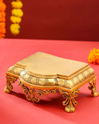 Brass Pooja Chowki (3.5 Inch)