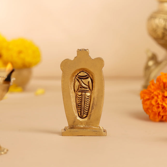 Brass Tirupati Balaji/Venkateshwar Idol (2.8 Inch)