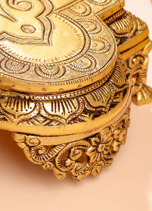 Brass Ethnic Chowki (4 Inch)