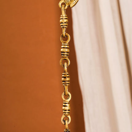 Brass Peacock Wall Hanging Temple Bell (28 Inch)