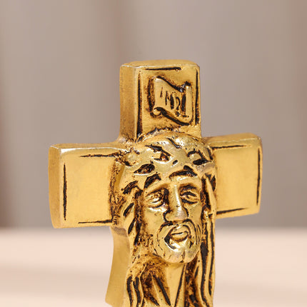 Brass Jesus Cross