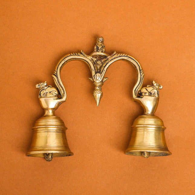 Brass Nandi Double Handbell (5 Inch)