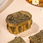 Brass Antique Dashavatara Multipurpose Box (2.8 Inch)