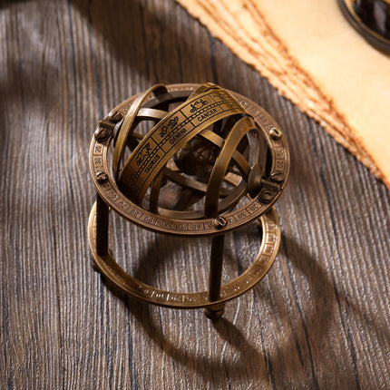 Brass Astro Globe (3 Inch)