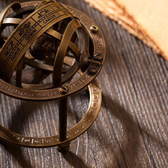 Brass Astro Globe (3 Inch)