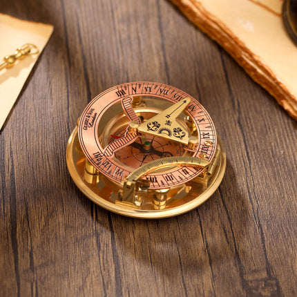 Copper Sundial Compass (3.5 Inch)