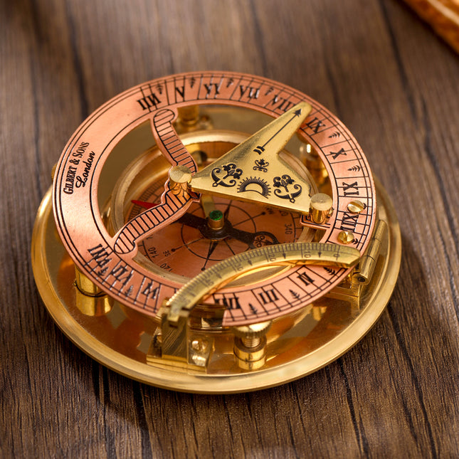 Copper Sundial Compass (3.5 Inch)
