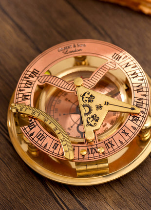 Copper Sundial Compass (3.5 Inch)