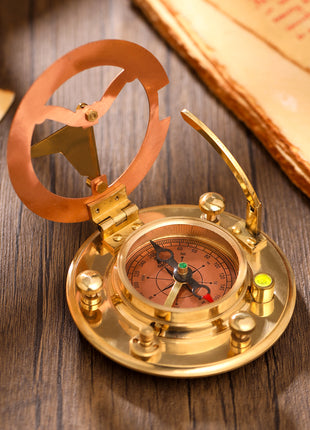 Copper Sundial Compass (3.5 Inch)