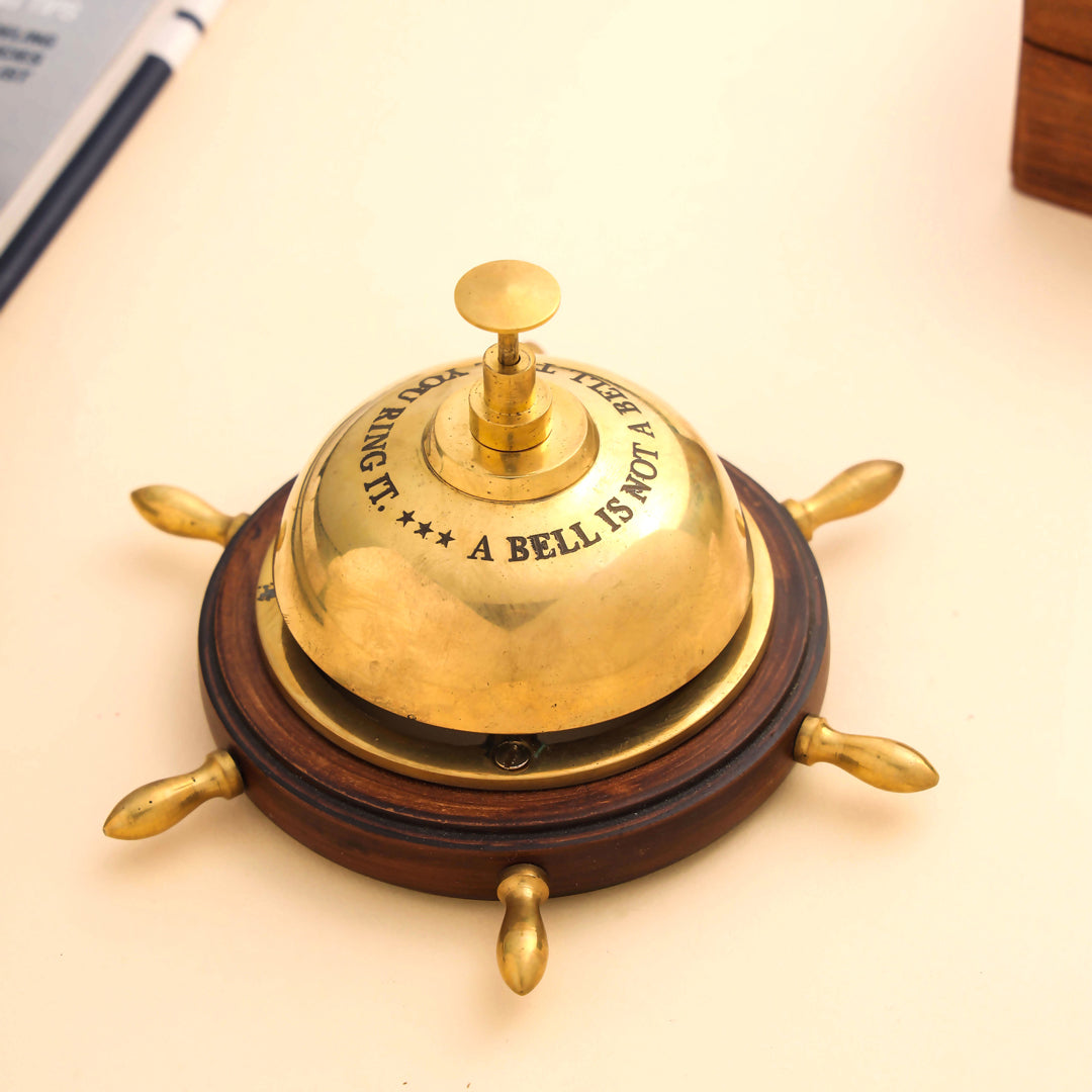 Table Bell Ref Brass Table Bell (3 Inch) – Vedansh Craft